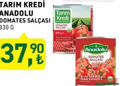 TARIM KREDİ ANADOLU DOMATES SALÇASI 830 G TARIM KREDİ ANADOLU DOMATES SALÇASI 830 G